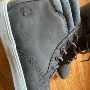 Gray Timberland Boots